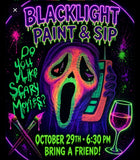 BLACKLIGHT VINYL RECORD PAINT & SIP 💀💀