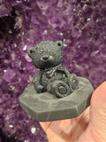 Shungite Protective Bear Figurine – Authentic Elite Shungite EMF Shield & Grounding Talisman
