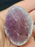 Amethyst River Stone - Frosted Seer Stone with Polished Crystal Face. P.S every stone is different
