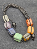 Chakra Gemstone Bracelet - Adjustable Drawstring Healing Crystal Jewelry. P.S every stone is different.