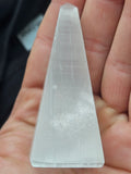 Natural Selenite Tower - Polished Satin Spar Crystal Skyscraper P.S  every stone is different
