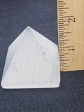 Genuine Selenite Pyramid - Shimmering White Luminous Crystal Decor P.S every stone is different