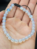 Luminous Opalite Bracelet - Polished Sea Opal Beads with Adjustable Cord. P.S not every rock is the same.