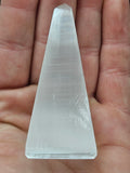 Natural Selenite Tower - Polished Satin Spar Crystal Skyscraper P.S  every stone is different