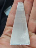 Natural Selenite Tower - Polished Satin Spar Crystal Skyscraper P.S  every stone is different