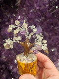 Amethyst & Clear Quartz Crystal Harmony Tree – Handcrafted Healing Gemstone Bonsai