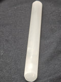 Natural Selenite Massage Wand - Laser Engraved Flower of Life Crystal. P.S not every stone is the same.