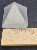 Genuine Selenite Pyramid - Shimmering White Luminous Crystal Decor P.S every stone is different