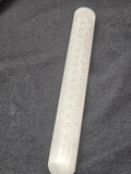 Natural Selenite Massage Wand - Laser Engraved Flower of Life Crystal. P.S not every stone is the same.