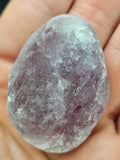 Amethyst River Stone - Frosted Seer Stone with Polished Crystal Face. P.S every stone is different