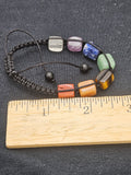 Chakra Gemstone Bracelet - Adjustable Drawstring Healing Crystal Jewelry. P.S every stone is different.