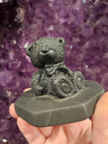 Shungite Protective Bear Figurine – Authentic Elite Shungite EMF Shield & Grounding Talisman