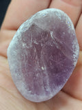 Amethyst River Stone - Frosted Seer Stone with Polished Crystal Face. P.S every stone is different