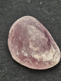 Amethyst River Stone - Frosted Seer Stone with Polished Crystal Face. P.S every stone is different