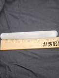 Natural Selenite Massage Wand - Laser Engraved Flower of Life Crystal. P.S not every stone is the same.