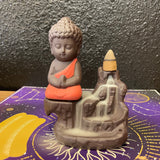 Ceramic Backflow Incense Burner Waterfall Buddah