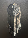 Ying Yang Dreamcatcher 12" Crochet