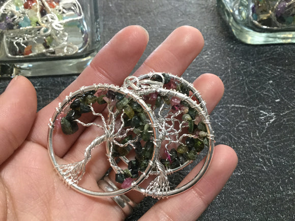 Tourmaline Tree of Life Necklace