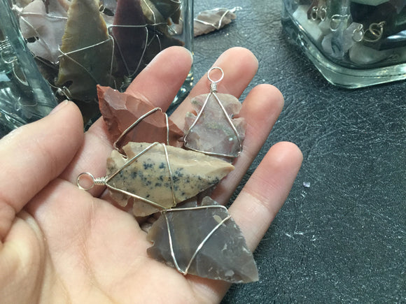 Flint Arrowhead Necklace