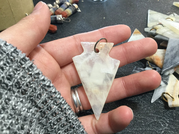 Onyx Arrowhead Necklace