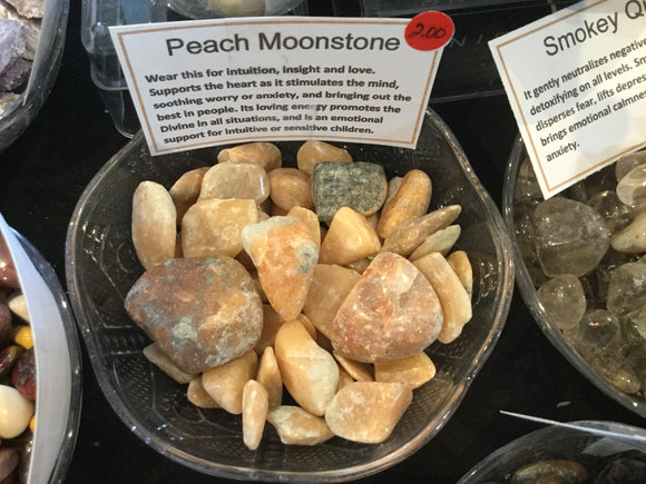 Moonstone Tumbled (Peach)