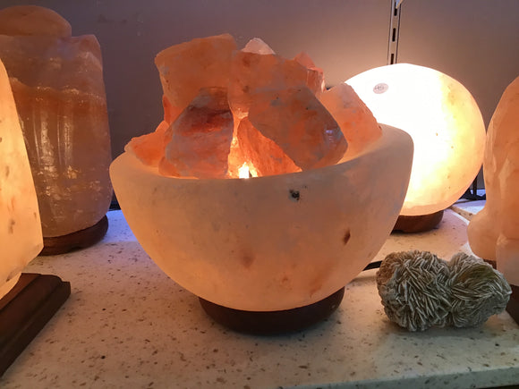 Himalayan Fire Bowl Salt Lamp