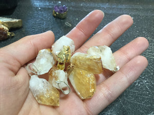 Citrine Crystal Necklace