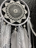 White Macrame Dreamcatcher (small)